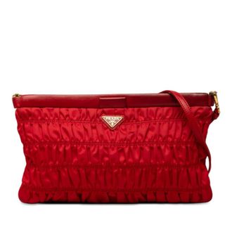 Prada Pre-owned Prada Tessuto Gaufre Crossbody Ladies 6T8S1LD3CEX73SP7
