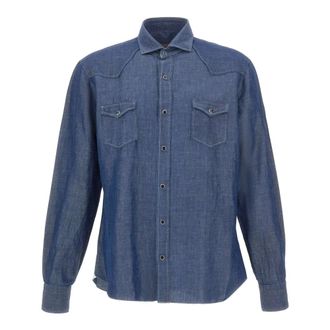 Barba Dandy Life Shirt - Heren - Casual Overhemden - Blauw - 3XL - Katoen - Overhemden