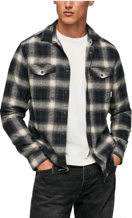 Pepe Jeans London Alledaagse t-Overhemd - Heren - Casual Overhemden - Zwart - S - Katoen - Overhemden