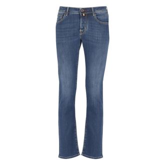 Jacob Cohen Slim-fit Jeans, male, Blue, Size: W35 Denim Pocket Jeans