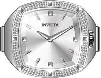 Invicta Mini Ring 50637 Dameshorloge - Quartz Uurwerk - Roestvrij Staal met Zilveren Wijzerplaat - 23 mm