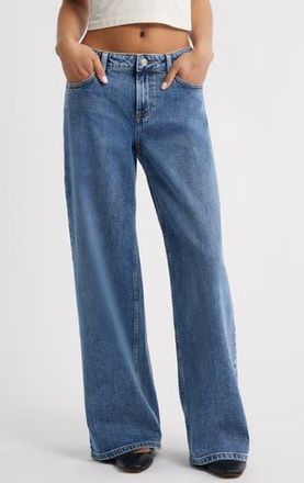 BP. Low Rise Baggy Wide Leg Jeans in Oakley Wash at Nordstrom Rack, Size 27