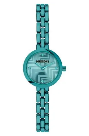 Missoni Petite Bracelet Watch, 25mm in Green at Nordstrom Rack