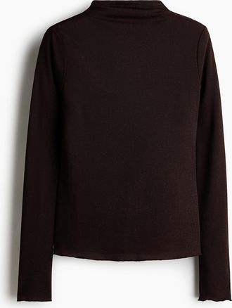 H&M Shirt mit Turtleneck - Brown