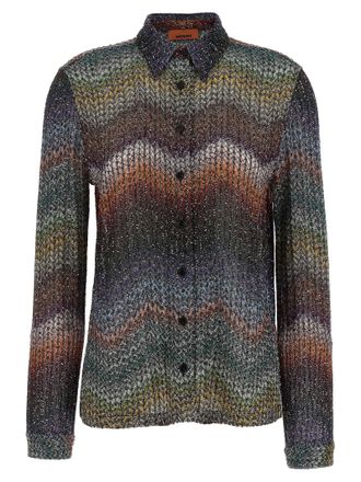 Missoni overhemd met pailletten en lam&eacute;viscose