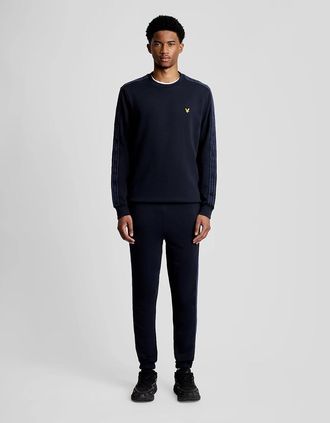 Lyle & Scott Lyle And Scott Mens Sports Tape Joggers - Black - Size: 39/38/32