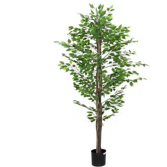 vidaXL Pianta di Ficus Artificiale 1260 Foglie 200 cm Verde - Vidaxl