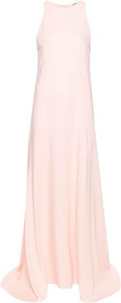 Jil Sander bias-cut sleeveless gown - women - Silk/Elastane/Viscose - 32 - Pink