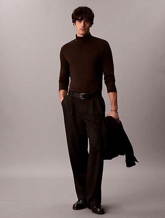Calvin Klein Camiseta De Manga Larga Con Cuello Vuelto