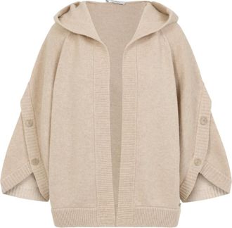 Max Mara Truien & Vesten, Dames, Beige, S, Gebreide Vest in Vals Stijl