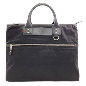Gucci Black Canvas Boston Bag (Pre-Owned)