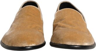 Dolce & Gabbana Suede Slip-On Loafers - Beige