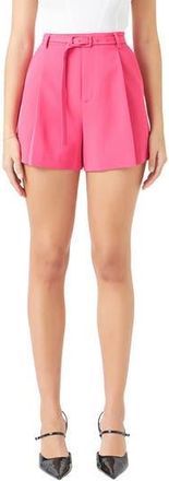 endless rose Belted High Waist Shorts in Fuchsia at Nordstrom Rack, Size X-Small