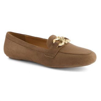Andrea Womens Soft Touch Flat Shoes In Camel