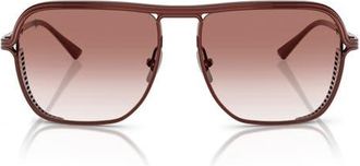 Ferrari 59mm Square Sunglasses in Bordeaux /Gradient Bordeaux at Nordstrom