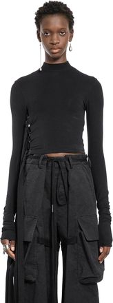 Ann Demeulemeester Wivan Long Sleeve Cropped Top