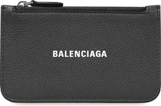 Balenciaga (WMNS) Balenciaga Cash Large Long Coin And Card Holder Black 6371301IZI31090
