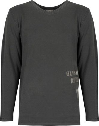 Guess Felpa con scollo a V - - Tops - Uomo - Grigio - L