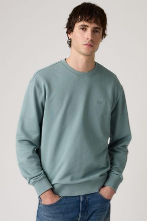 Levi's Original Housemark Crewneck Sweatshirt - Hombre - 2XL - Green / Stormy Sea