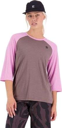 Mons Royale Tarn Merino Shift Raglan 3/4 Sleeve - Womens in Pop Pink/iron at Nordstrom, Size X-Large