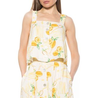 Alexia Admor Elena Trapeze Tank in Lemoncello at Nordstrom Rack, Size 12