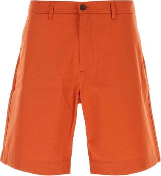 Maison Kitsun&eacute; Board Bermuda Shorts - Heren - Korte Broeken - Oranje - S - Katoen - Korte Broeken