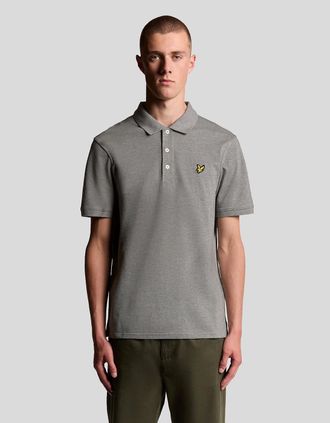 Lyle & Scott Lyle And Scott Mens Cotton Polo Shirt - Grey - Size: 44