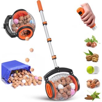 OEM Recolector De Nueces, Recolector De Nueces Ajustable Y Ligero, Herramienta De Jardiner&iacute;a Para Nogales Y Casta&ntilde;os, Recolector De Frutas Multifuncional 