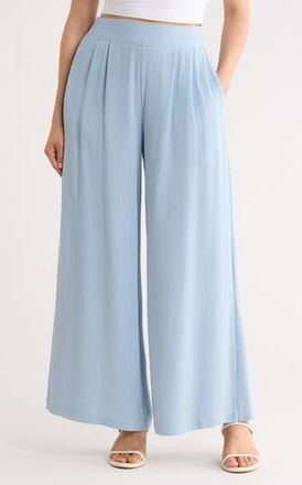 Renee C Wide Leg Pull-On Pants in Blue at Nordstrom Rack, Size X-Large