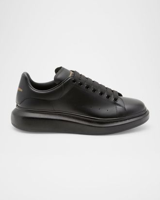 Alexander McQueen Men & apos;s Smooth Leather Oversized Sneakers
