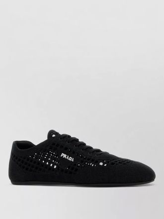 Prada crochet sneakers mesh detailing design