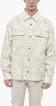 Palm Angels Cotton Cloth Overshirt ALL-OVER PALM Palm Angels