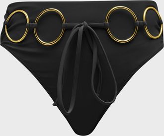 Ramy Brook Kimber Belted Bikini Bottoms
