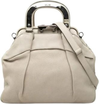 Celine Pre-owned Vintage Schoudertas - Dames - Vintage Handtas - Beige - ONE Size - Leer - Vintage