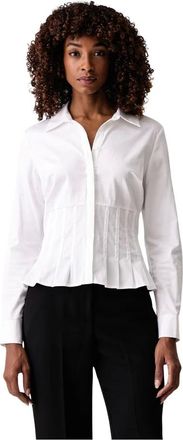 Guess Serena Shirt - Dames - Blouses & Shirts - Wit - Maat: XS Katoen
