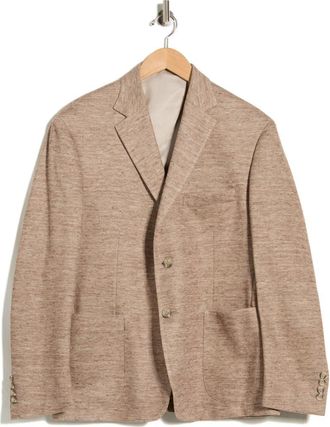 JB Britches Two Button Side Vent Patch Pocket Jacket in Tan at Nordstrom Rack, Size 38 Regular