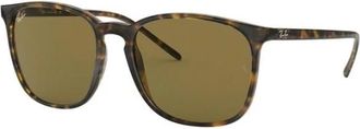 Ray-Ban Vierkante Zonnebril - unisex - Zonnebrillen - Bruin - 56 MM - Accessoires