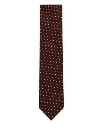 Tom Ford polka-dot silk tie - Red