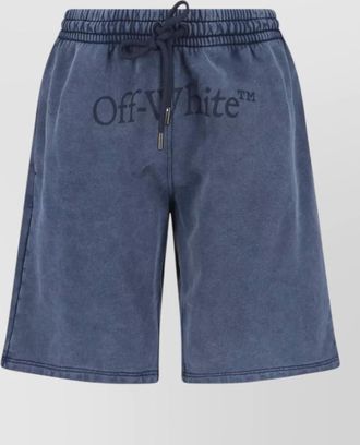 Off-white straight shorts back pocket and side detail