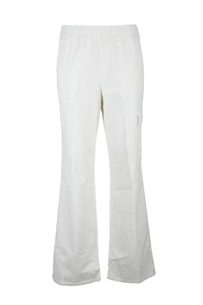 PANICALE Velvet Cargo Pants - White