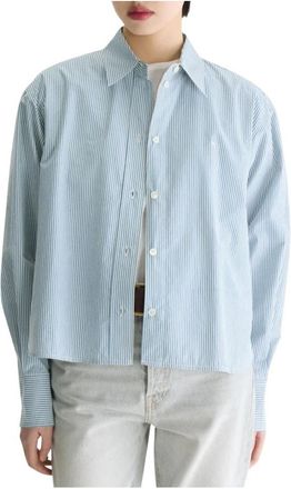 Bellerose Jullia Shirt - Dames - Overhemden - Blauw - S - Katoen - Overhemden