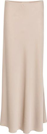 Karen by Simonsen Elastische Taille Simply Taupe Rok - Dames - Maxi Rokken - Beige - XS - Rokken