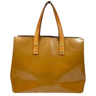 Louis Vuitton Pre-owned Handbags, female, Beige, Size: ONE SIZE Pre-owned Reade PM Monogram Vernis Handbag