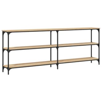 vidaXL Mesa Consola Madera De Ingenier&iacute;a Roble Sonoma 200x29x75 Cm Vidaxl