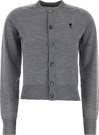 Ami Ami Grey Wool Cardigan