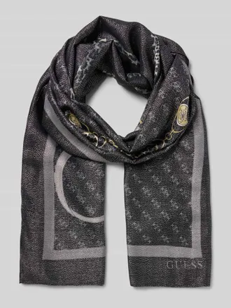 Guess Tuch aus Viskose-Mix mit Logo-Detail in Black, Gr&ouml;&szlig;e 1