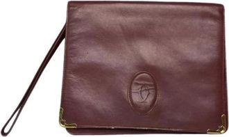 Cartier Pre-owned Clutches, female, Red, Size: ONE SIZE Pre-owned Vintage Leather Clutch