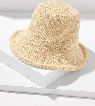 Hat Attack Dan Penny Woven Bucket Hat - Natural - 001 Talbots