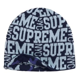 SUPREME FW26 Reversible Camo Beanie Navy SUP-FW26-1073-NVY