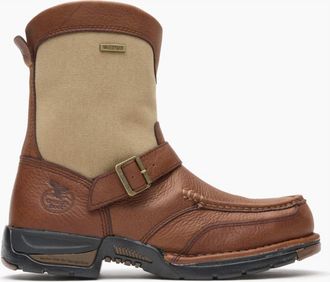 Georgia Boot Mens Athens Waterproof Side-Zip Boot In Brown